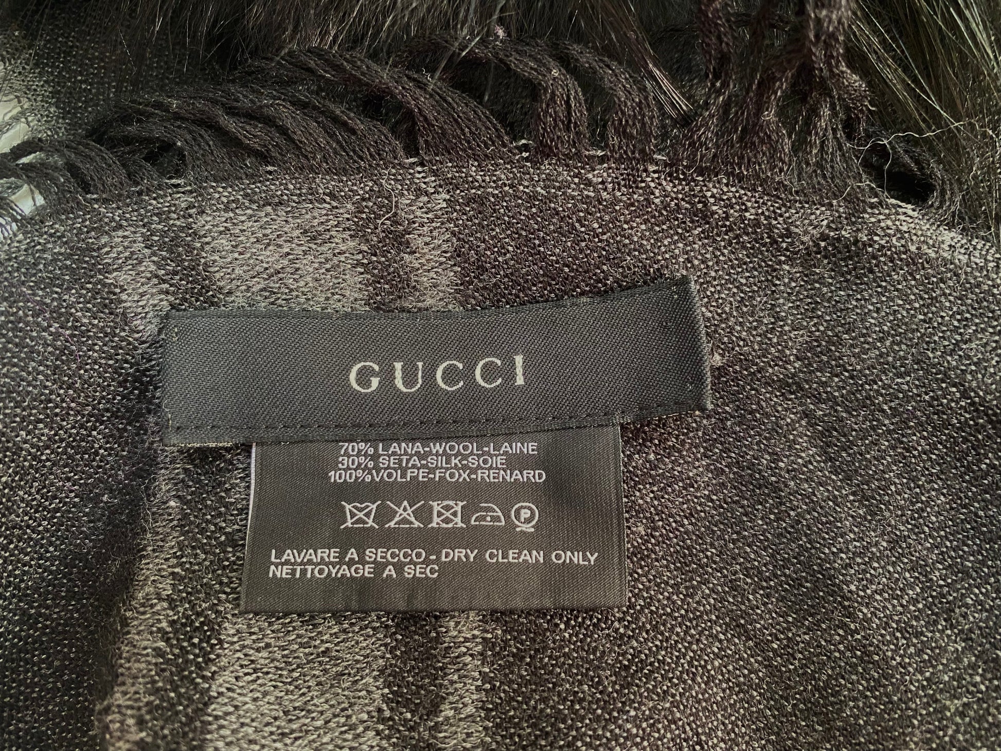 Gucci ​GG Monogram Wool & Silk Scarf on SALE