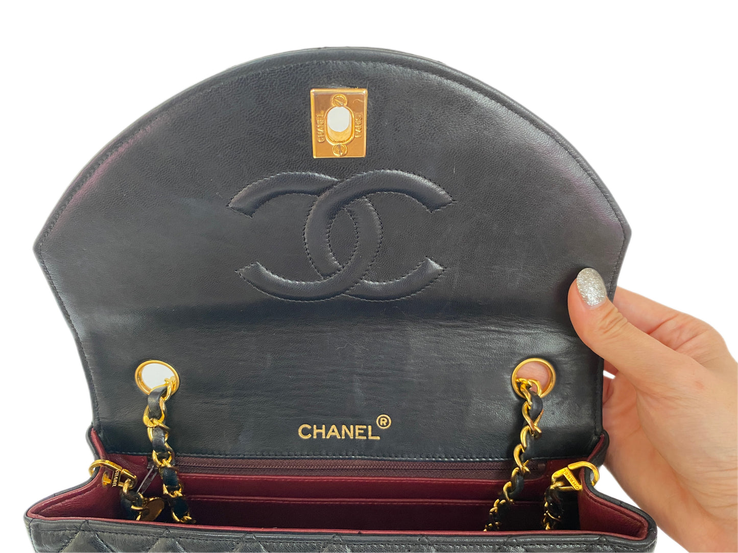 Chanel Black Lambskin Flap Bag